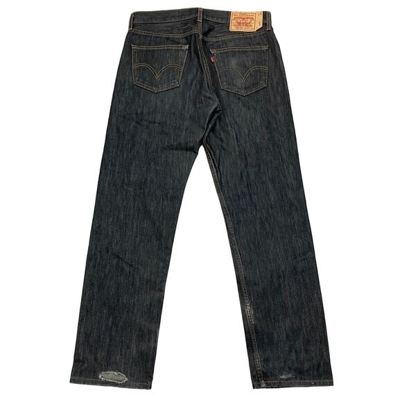 Levi's 501 XX Black Denim Straight Leg Jeans Men's 34x32 Y2K